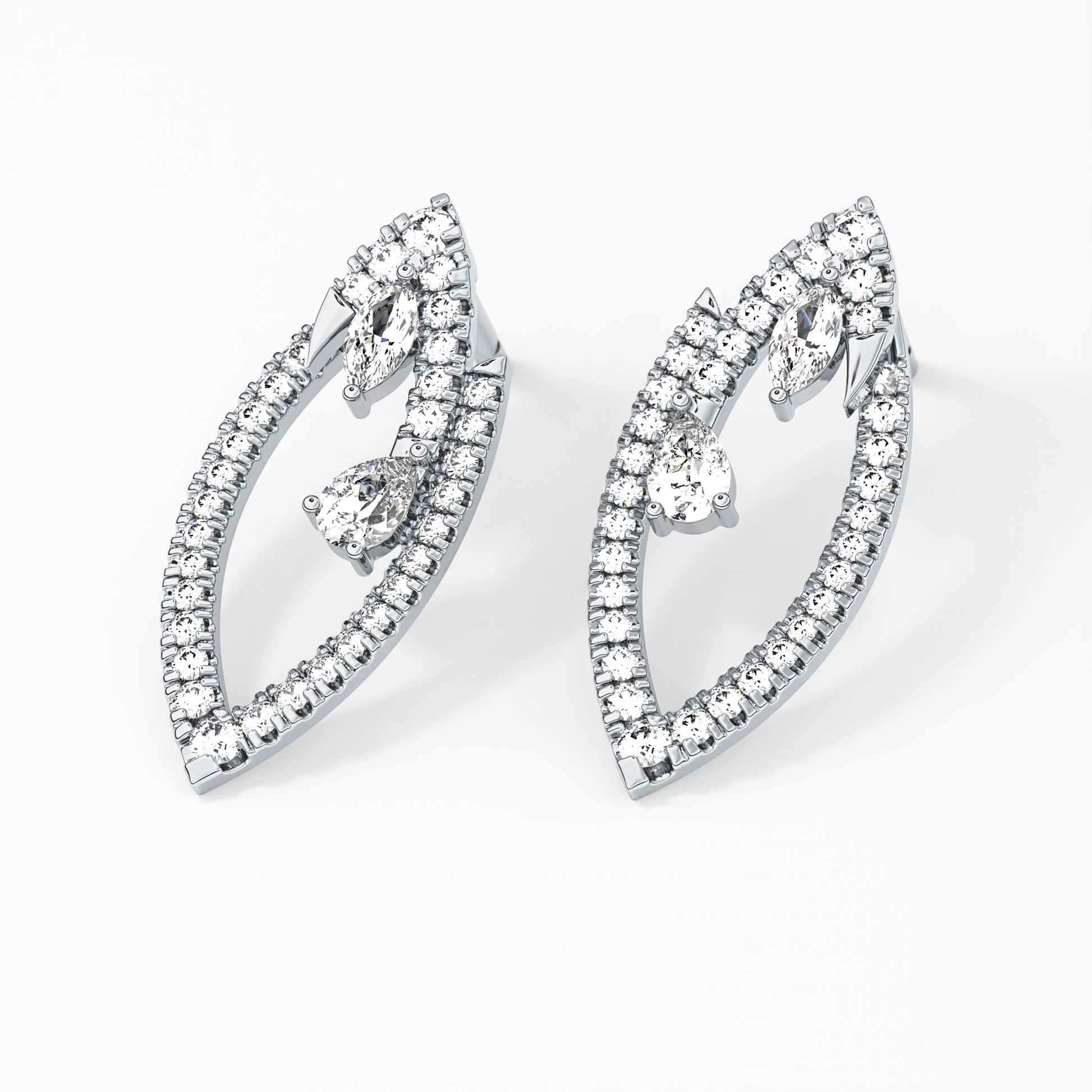0.4 TCW Round Lab Grown Diamond Stud Earrings