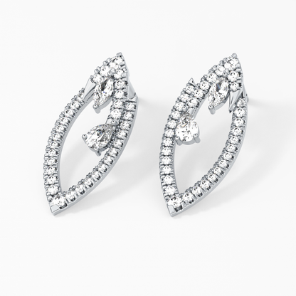 0.4 TCW Round Lab Grown Diamond Stud Earrings