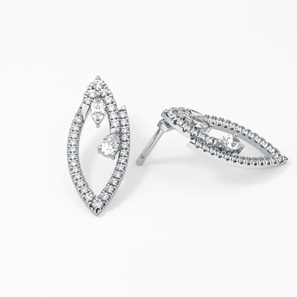 0.4 TCW Round Lab Grown Diamond Stud Earrings