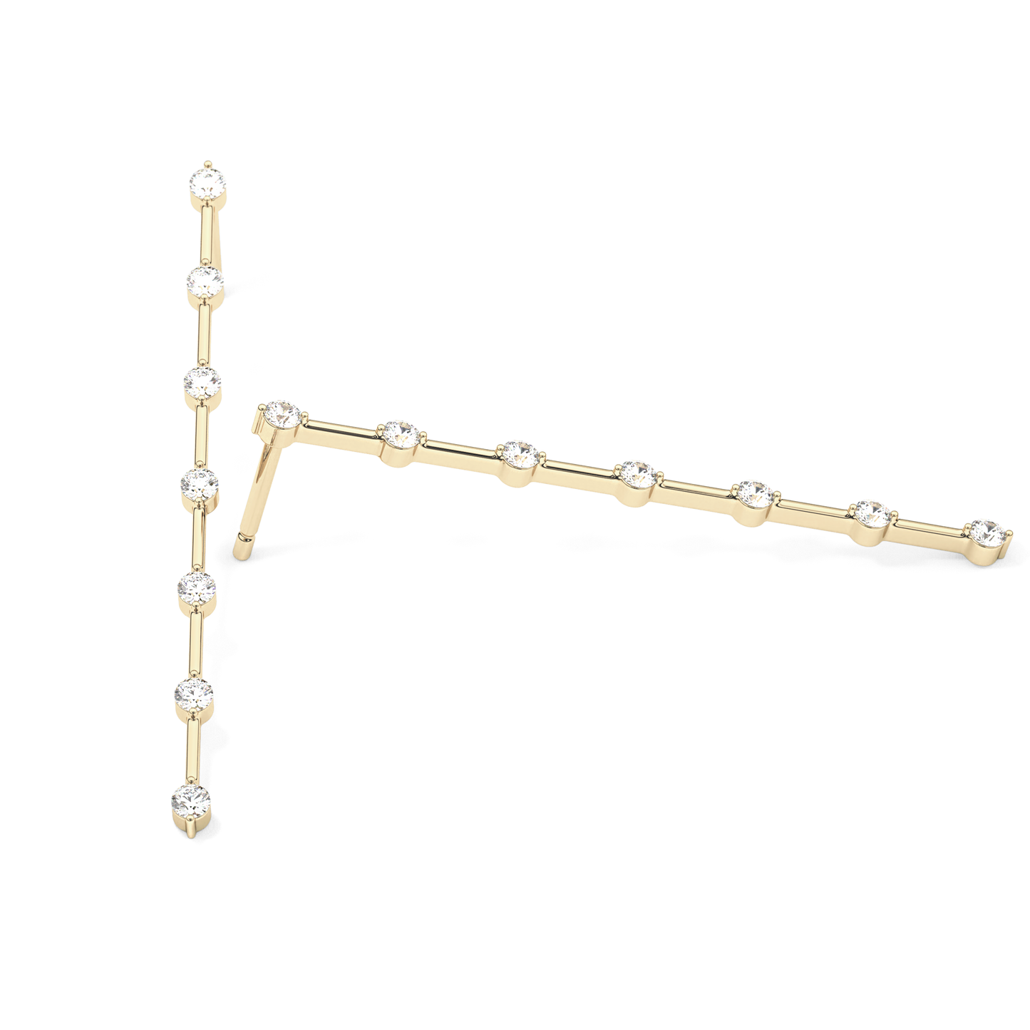 0.4 TCW Round Lab Grown Diamond Stud Earrings