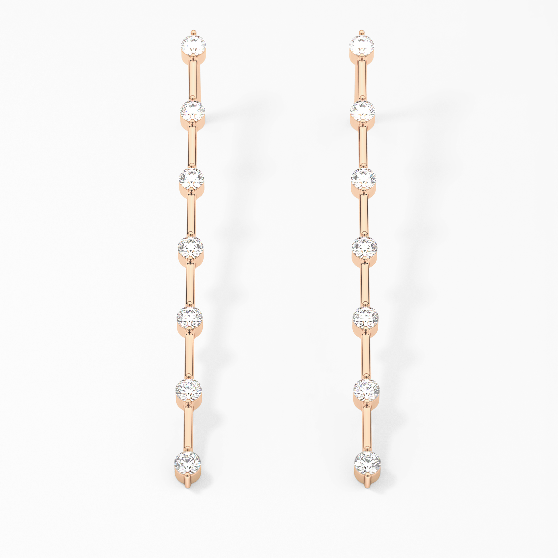 0.4 TCW Round Lab Grown Diamond Stud Earrings