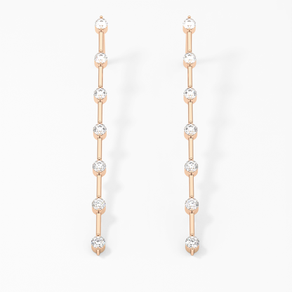 0.4 TCW Round Lab Grown Diamond Stud Earrings