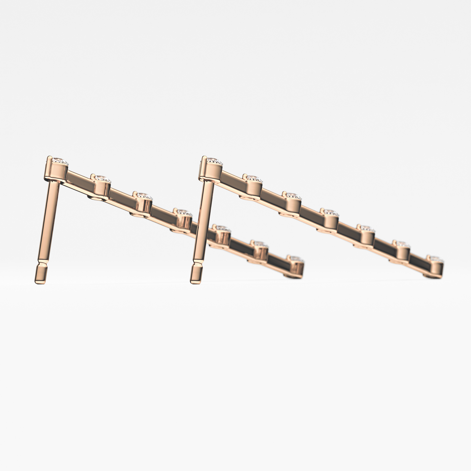 0.4 TCW Round Lab Grown Diamond Stud Earrings