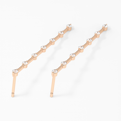 0.4 TCW Round Lab Grown Diamond Stud Earrings