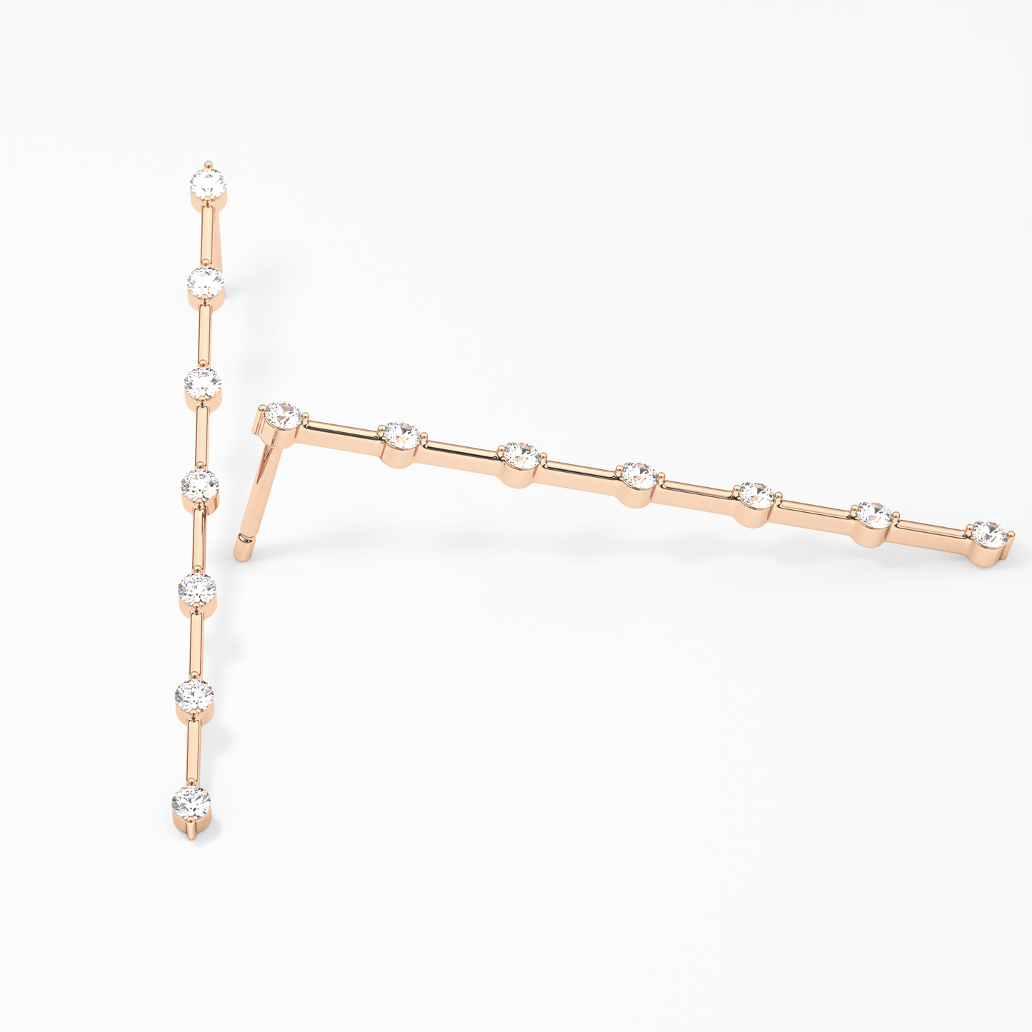 0.4 TCW Round Lab Grown Diamond Stud Earrings