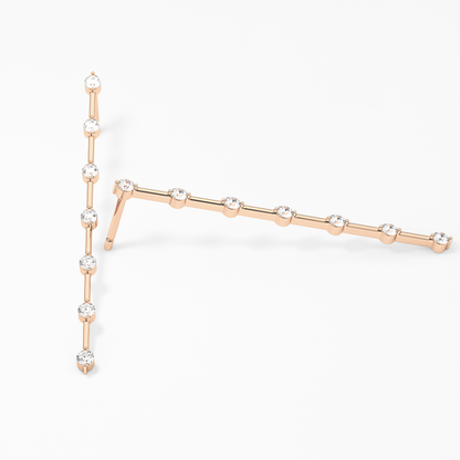 0.4 TCW Round Lab Grown Diamond Stud Earrings