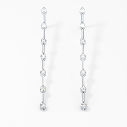 0.4 TCW Round Lab Grown Diamond Stud Earrings
