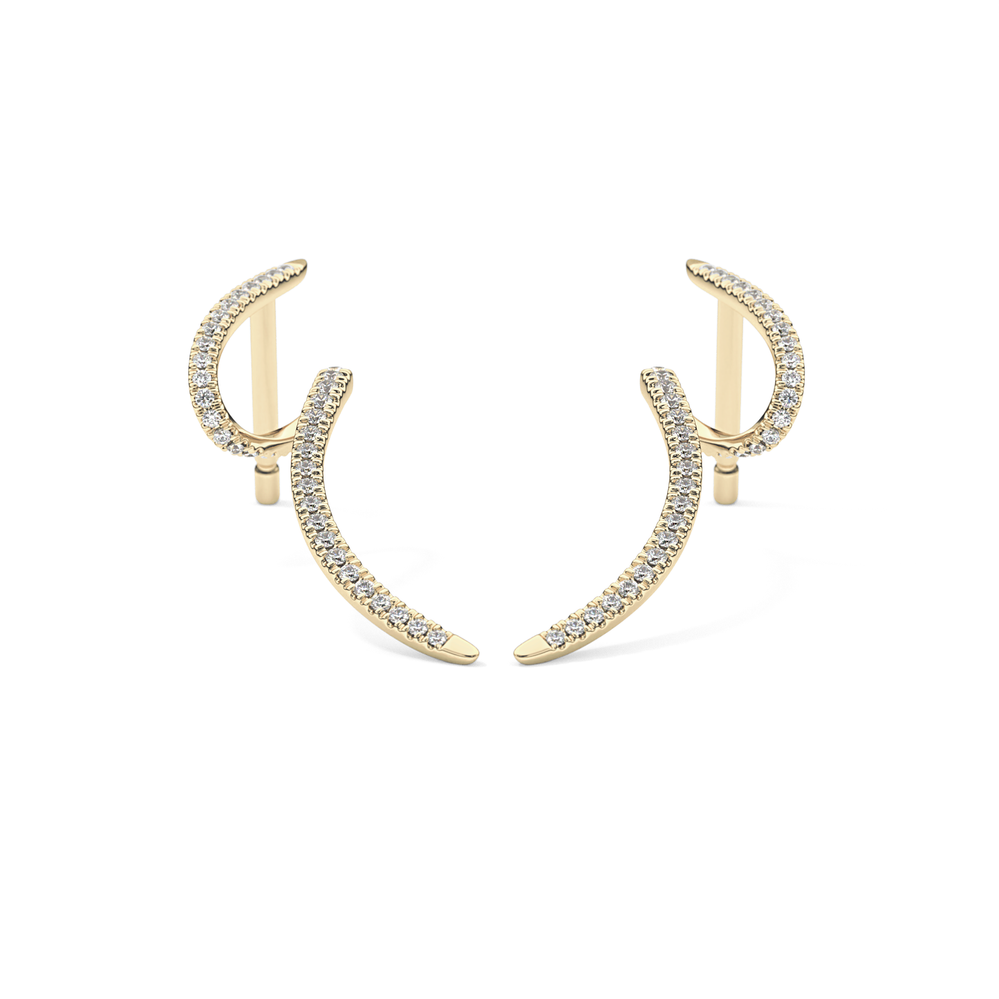 0.4 TCW Round Lab Grown Diamond Stud Earrings