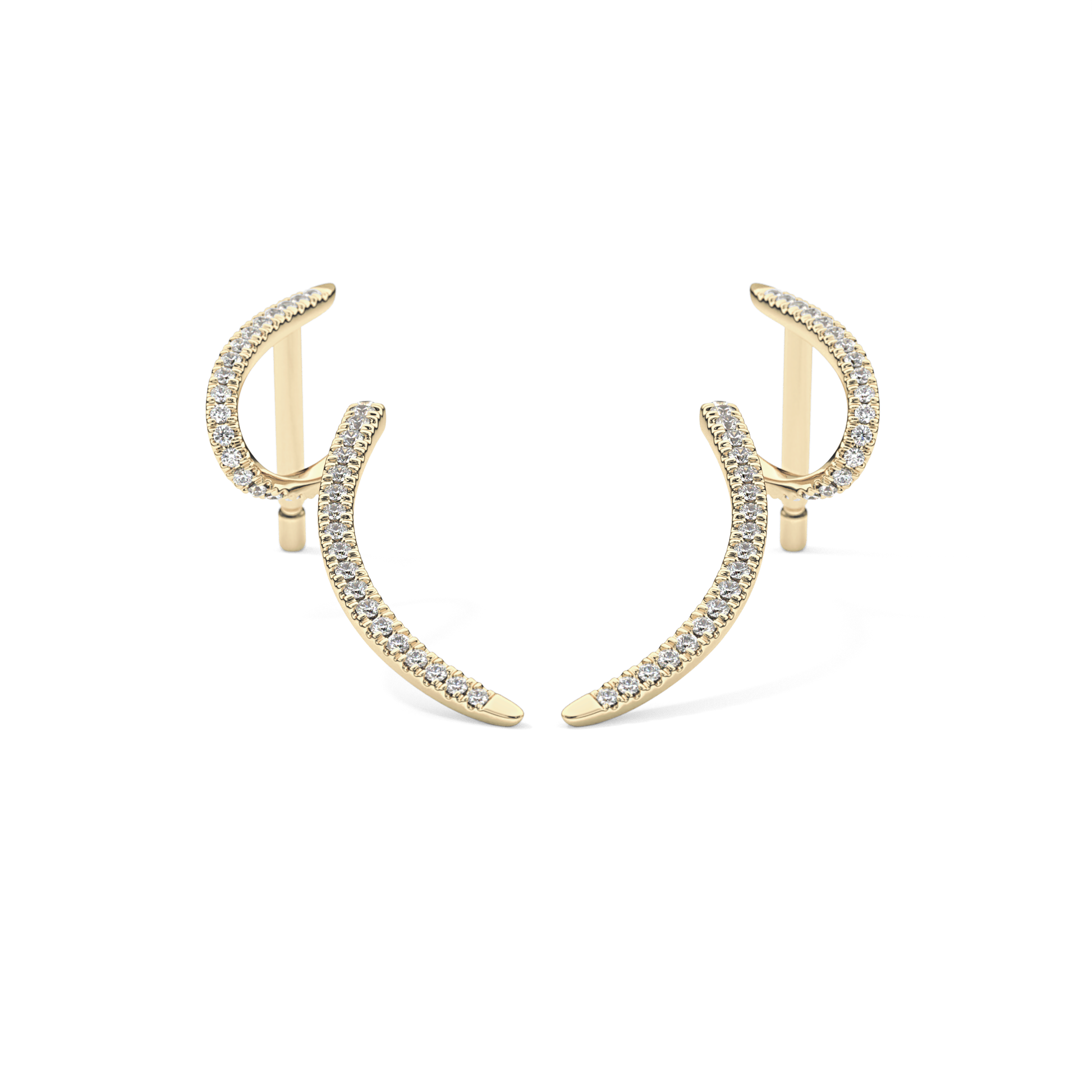 0.4 TCW Round Lab Grown Diamond Stud Earrings