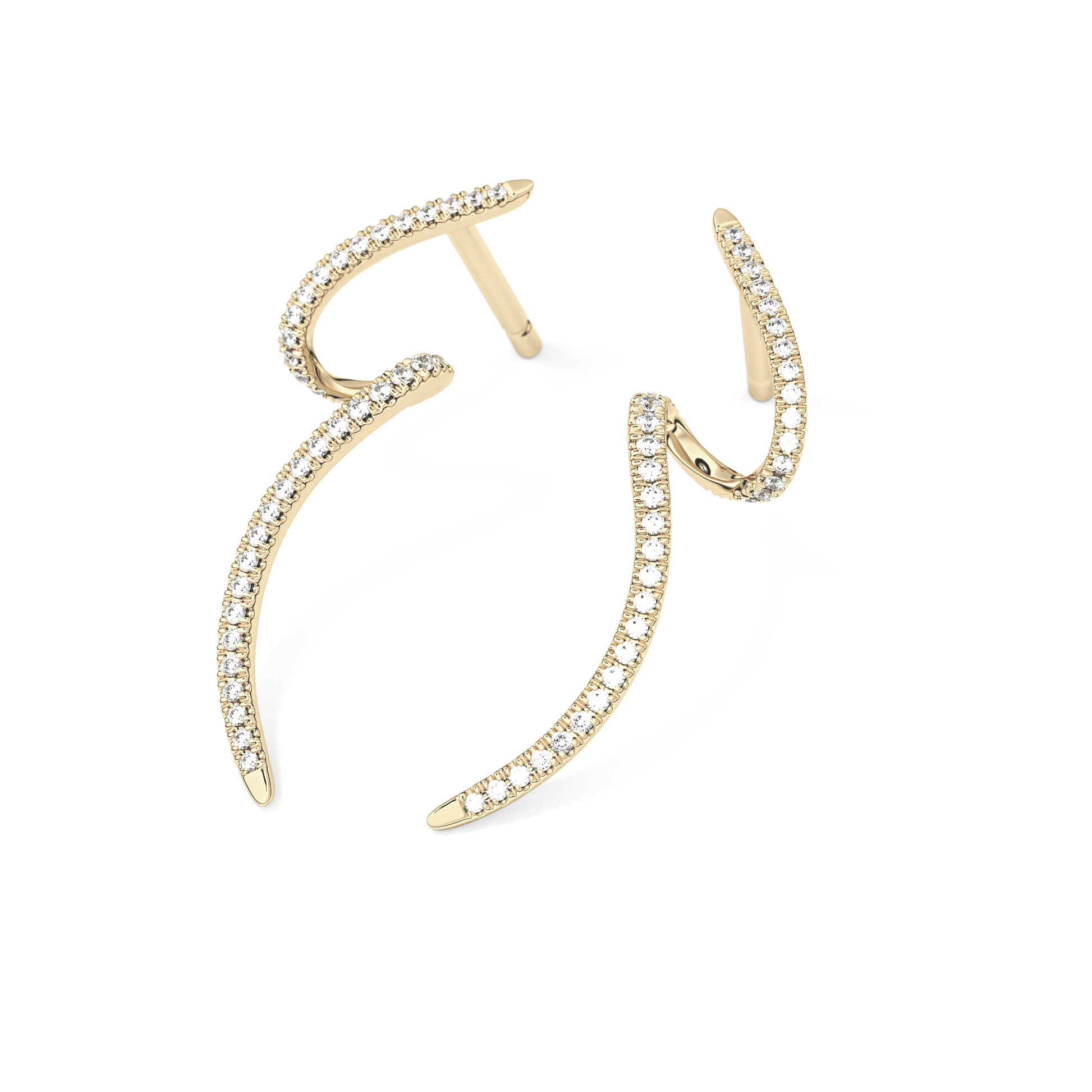 0.4 TCW Round Lab Grown Diamond Stud Earrings
