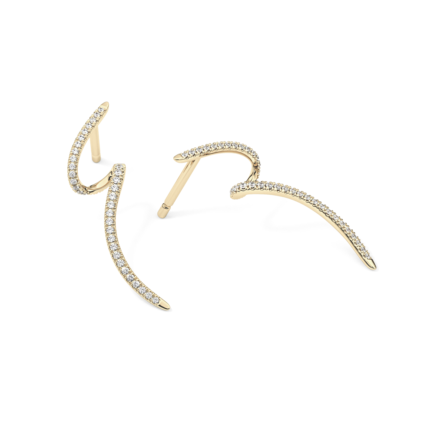 0.4 TCW Round Lab Grown Diamond Stud Earrings