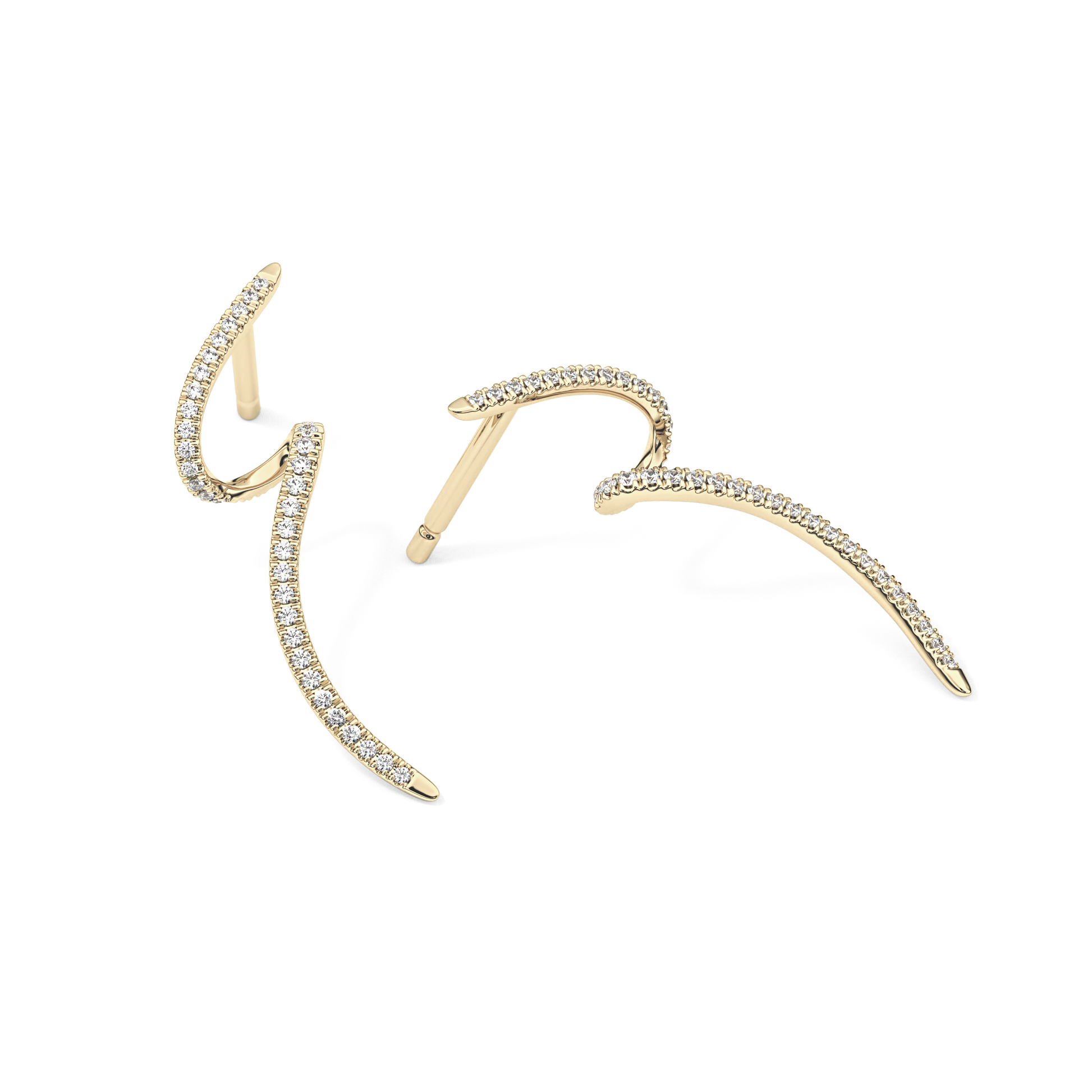 0.4 TCW Round Lab Grown Diamond Stud Earrings