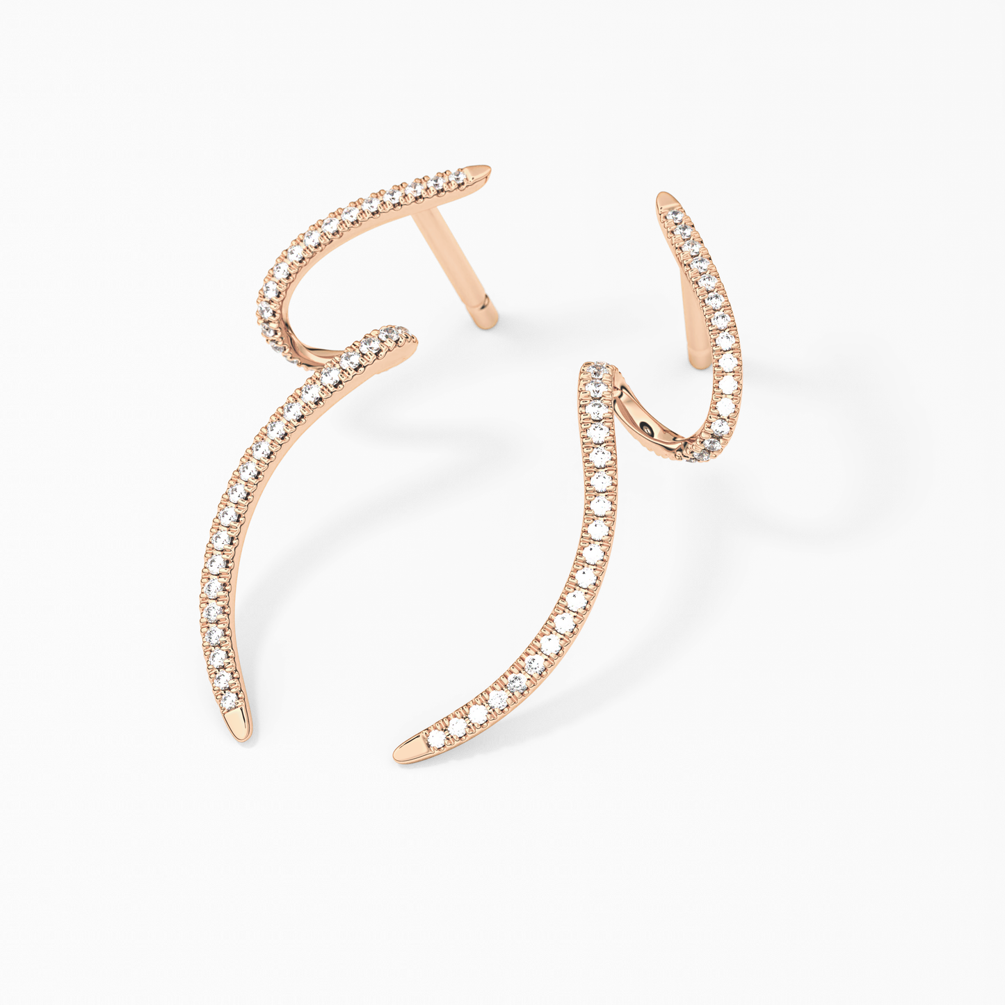 0.4 TCW Round Lab Grown Diamond Stud Earrings