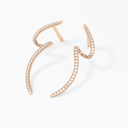 0.4 TCW Round Lab Grown Diamond Stud Earrings