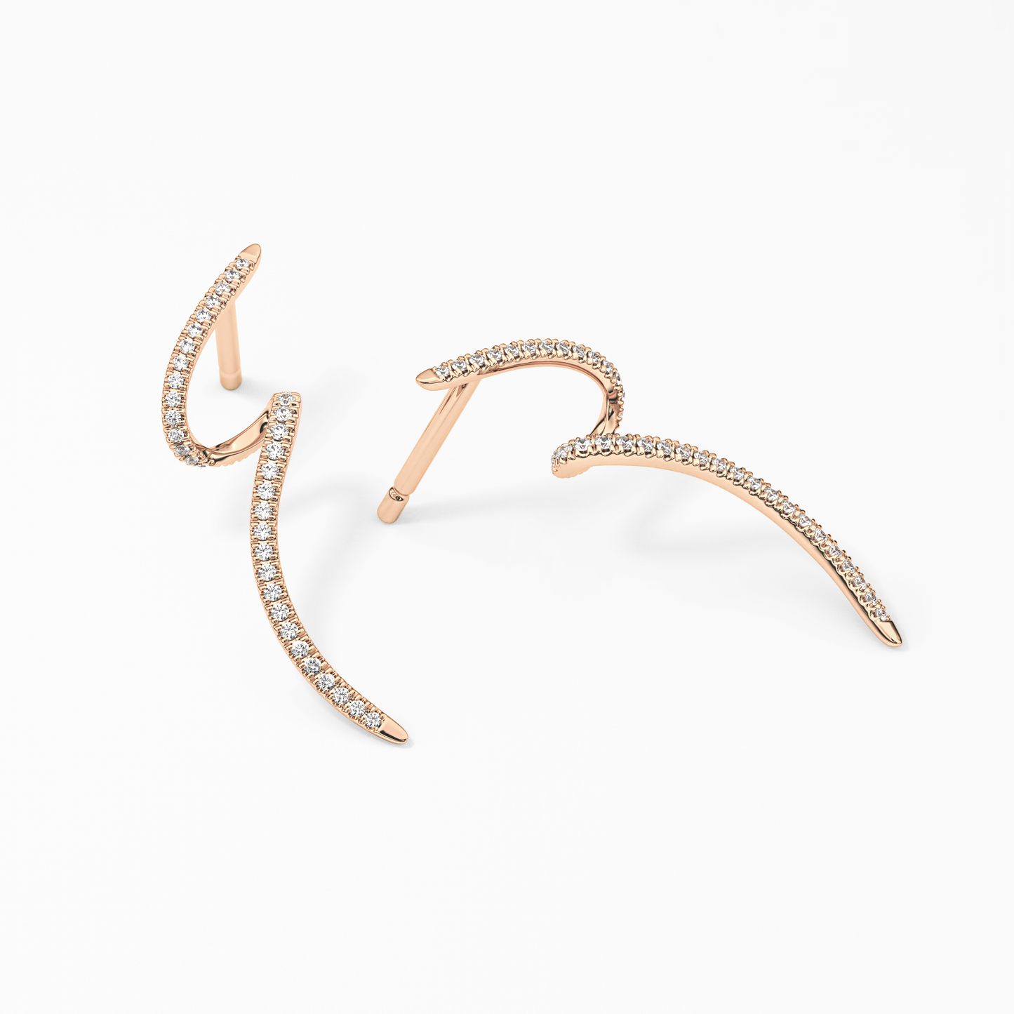 0.4 TCW Round Lab Grown Diamond Stud Earrings