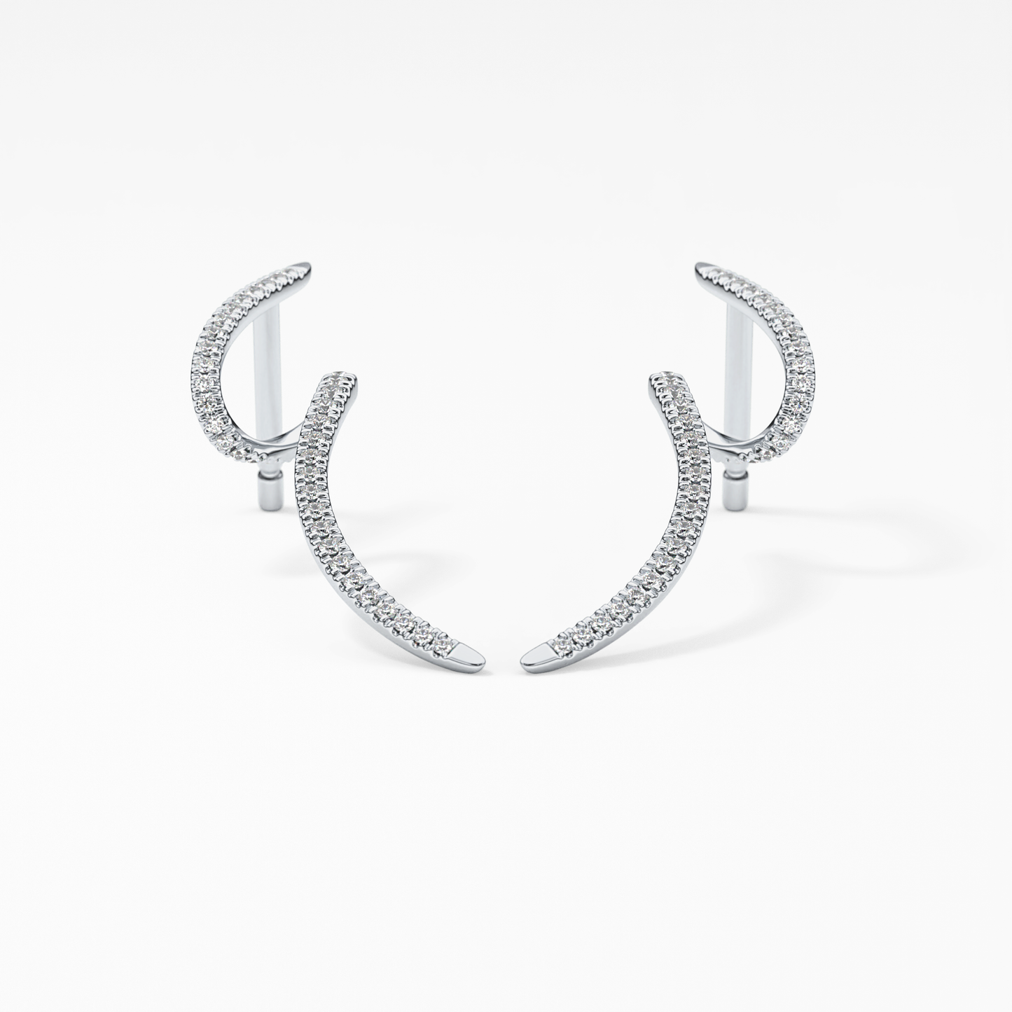 0.4 TCW Round Lab Grown Diamond Stud Earrings