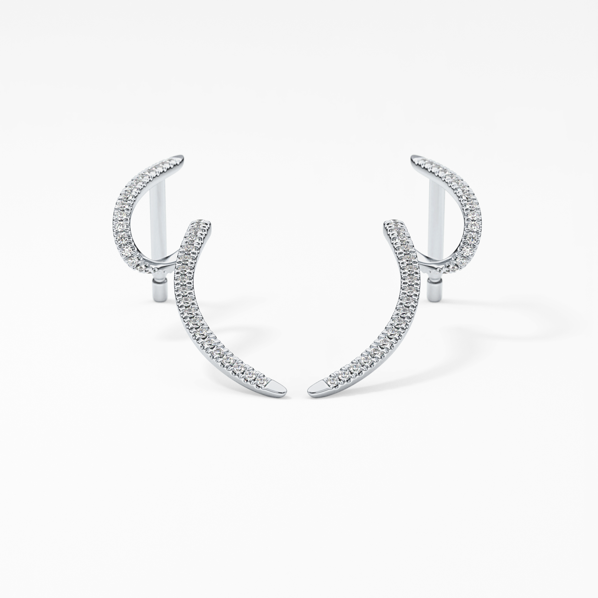 0.4 TCW Round Lab Grown Diamond Stud Earrings