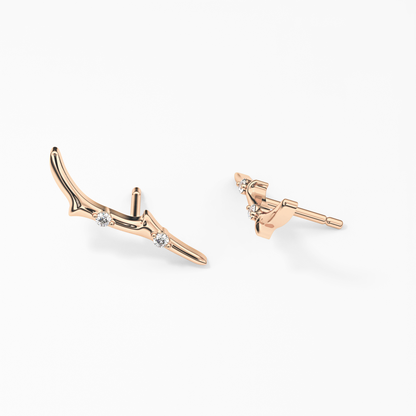 0.4 TCW Round Lab Grown Diamond Stud Earrings