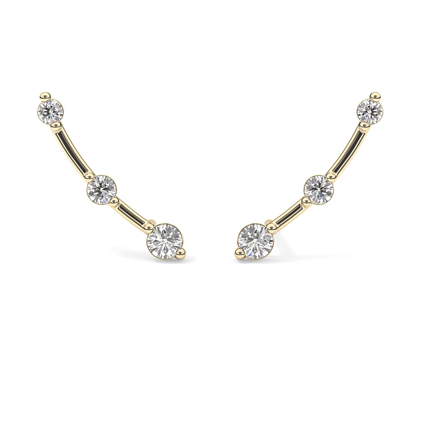 0.4 TCW Round Lab Grown Diamond Stud Earrings