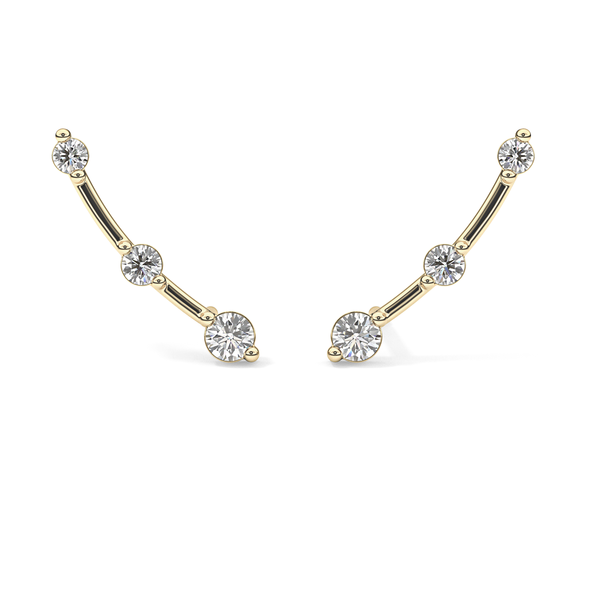 0.4 TCW Round Lab Grown Diamond Stud Earrings