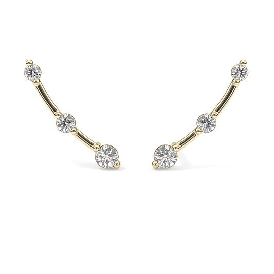 0.4 TCW Round Lab Grown Diamond Stud Earrings