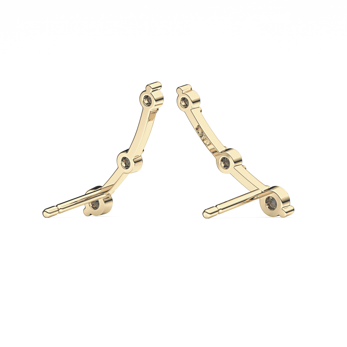 0.4 TCW Round Lab Grown Diamond Stud Earrings