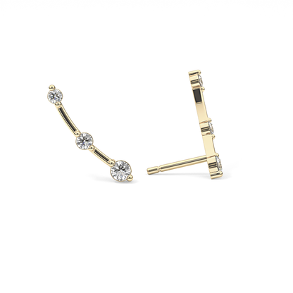 0.4 TCW Round Lab Grown Diamond Stud Earrings