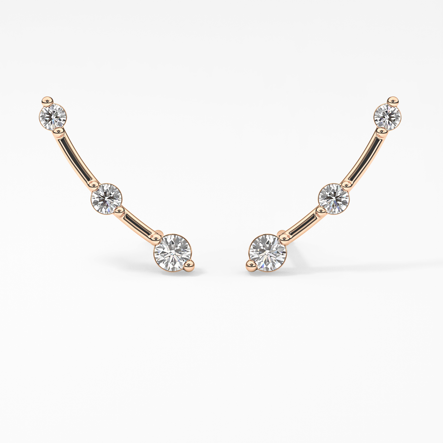 0.4 TCW Round Lab Grown Diamond Stud Earrings