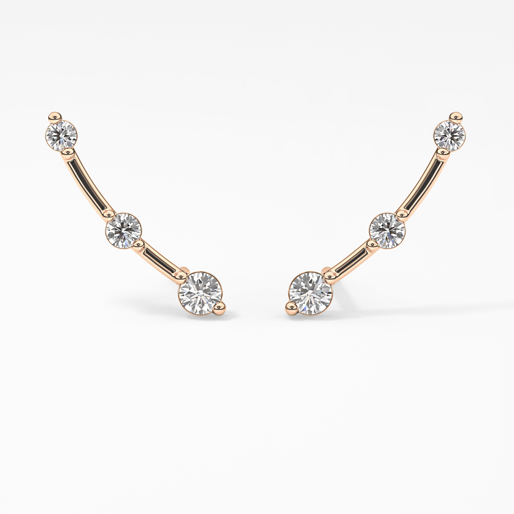 0.4 TCW Round Lab Grown Diamond Stud Earrings