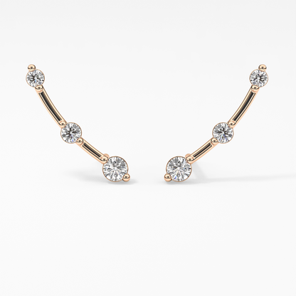 0.4 TCW Round Lab Grown Diamond Stud Earrings
