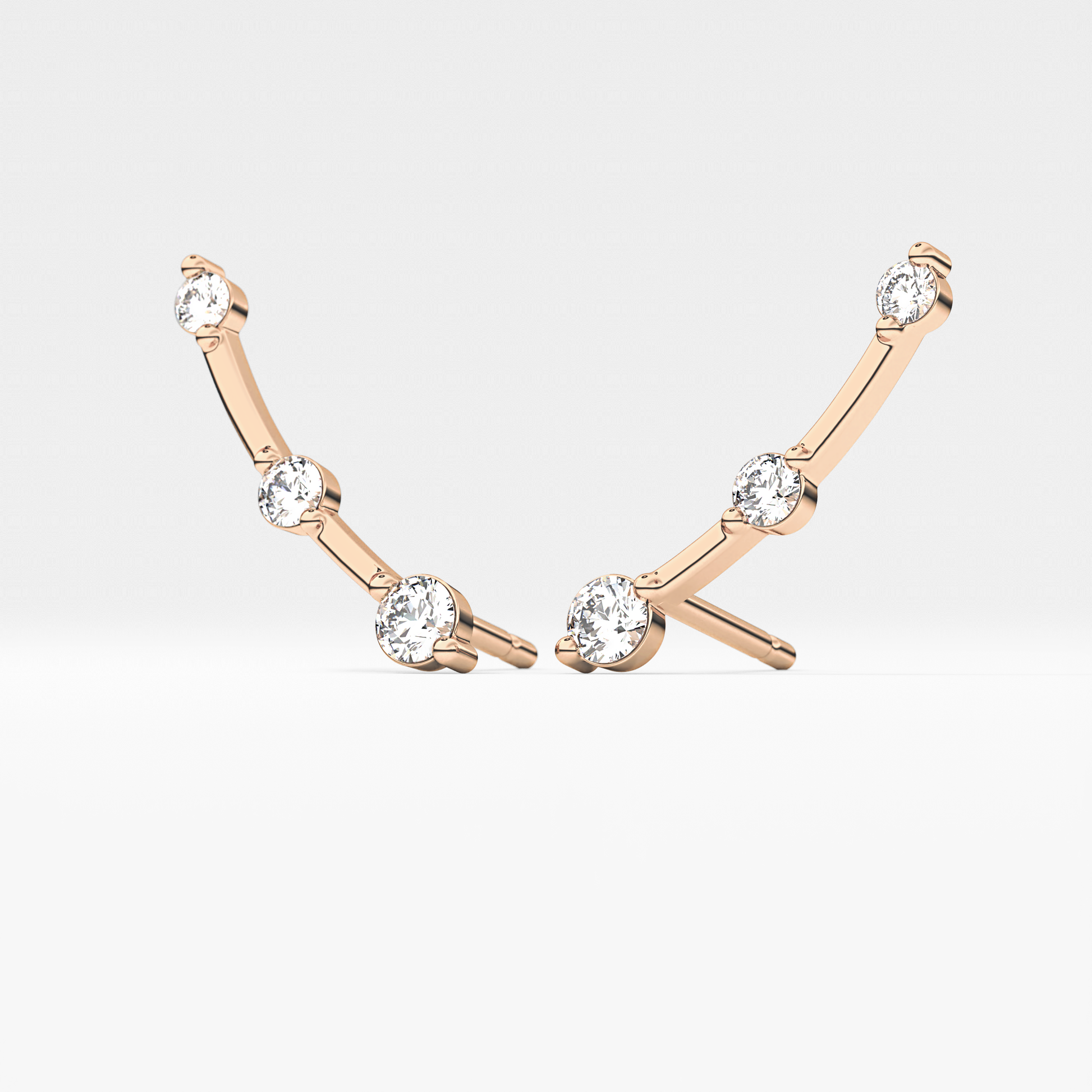 0.4 TCW Round Lab Grown Diamond Stud Earrings