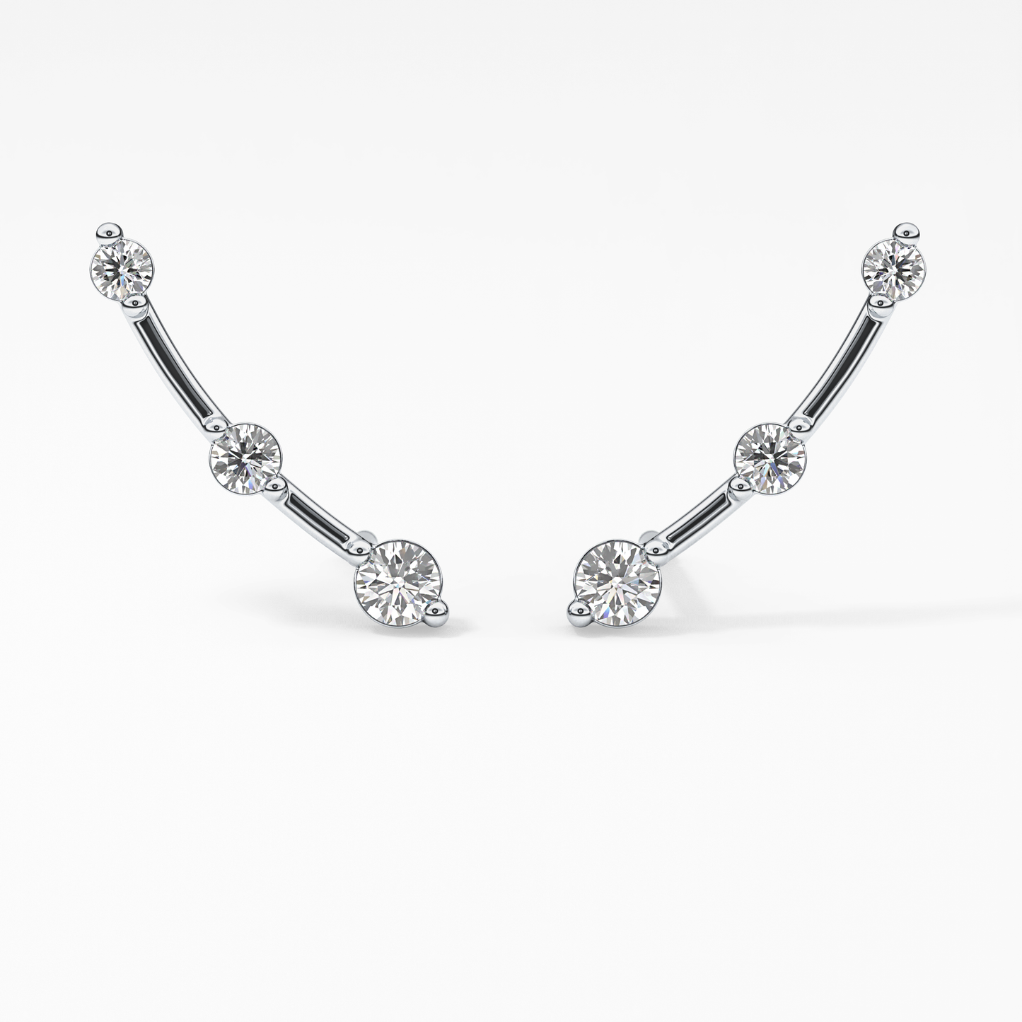 0.4 TCW Round Lab Grown Diamond Stud Earrings
