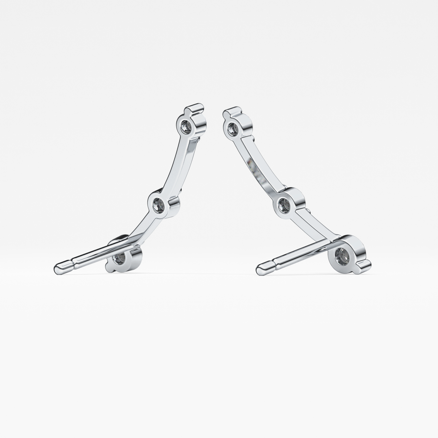 0.4 TCW Round Lab Grown Diamond Stud Earrings