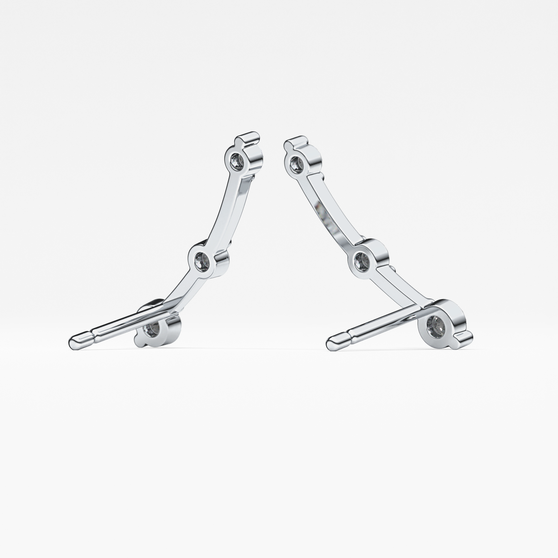 0.4 TCW Round Lab Grown Diamond Stud Earrings