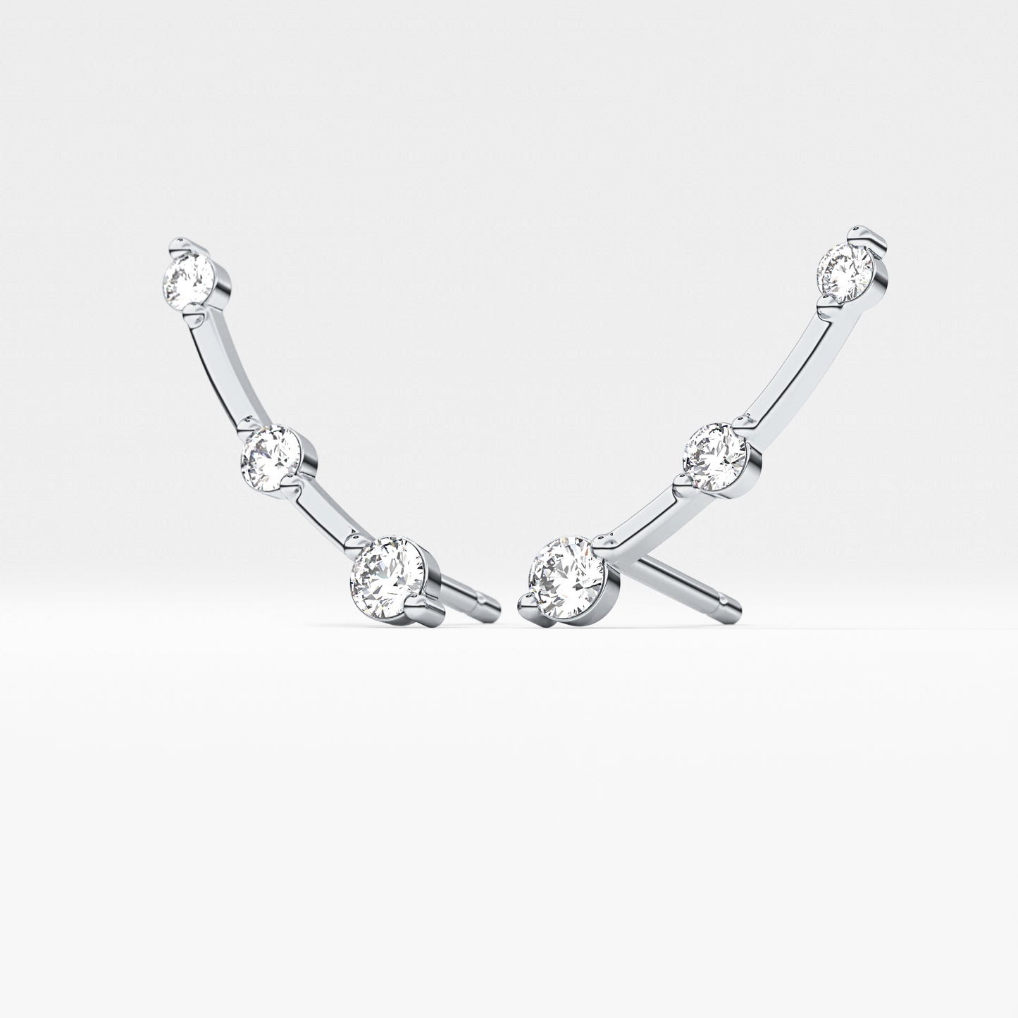 0.4 TCW Round Lab Grown Diamond Stud Earrings