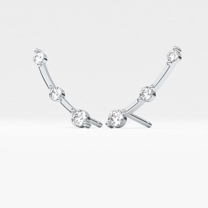 0.4 TCW Round Lab Grown Diamond Stud Earrings