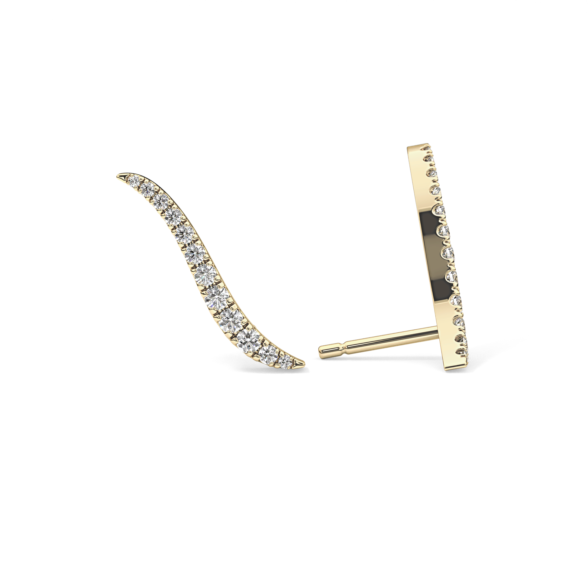 0.4 TCW Round Lab Grown Diamond Stud Earrings