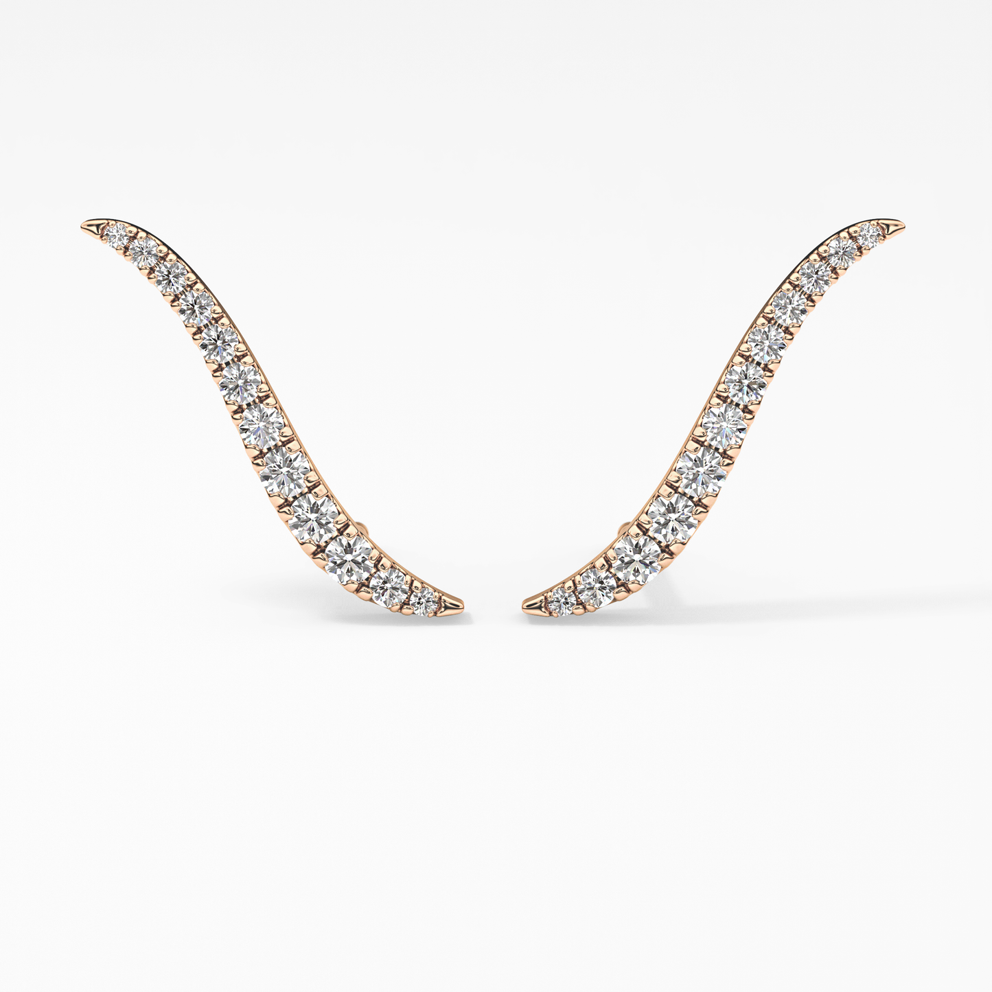 0.4 TCW Round Lab Grown Diamond Stud Earrings