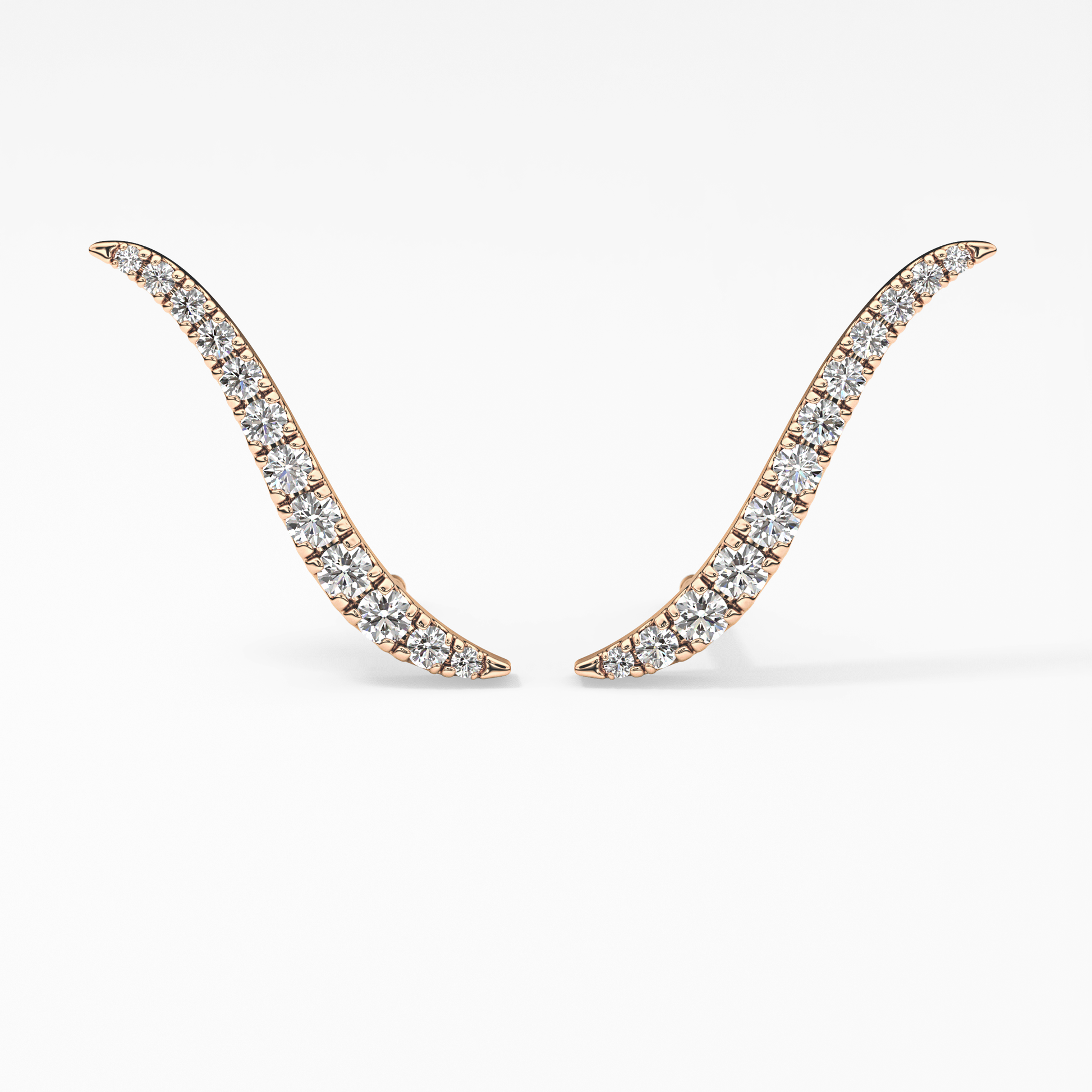 0.4 TCW Round Lab Grown Diamond Stud Earrings