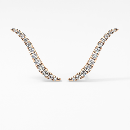 0.4 TCW Round Lab Grown Diamond Stud Earrings