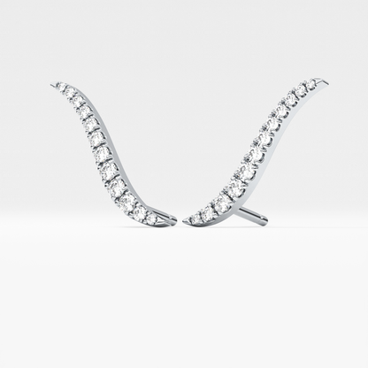 0.4 TCW Round Lab Grown Diamond Stud Earrings
