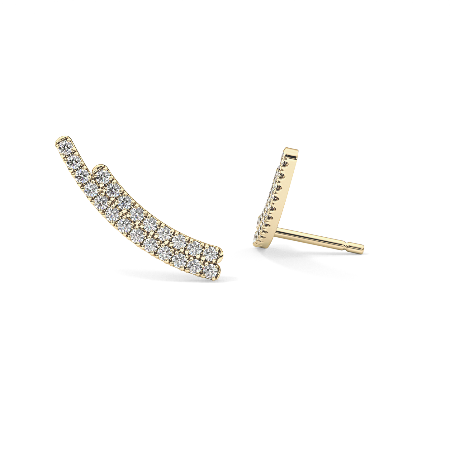 0.4 TCW Round Lab Grown Diamond Stud Earrings