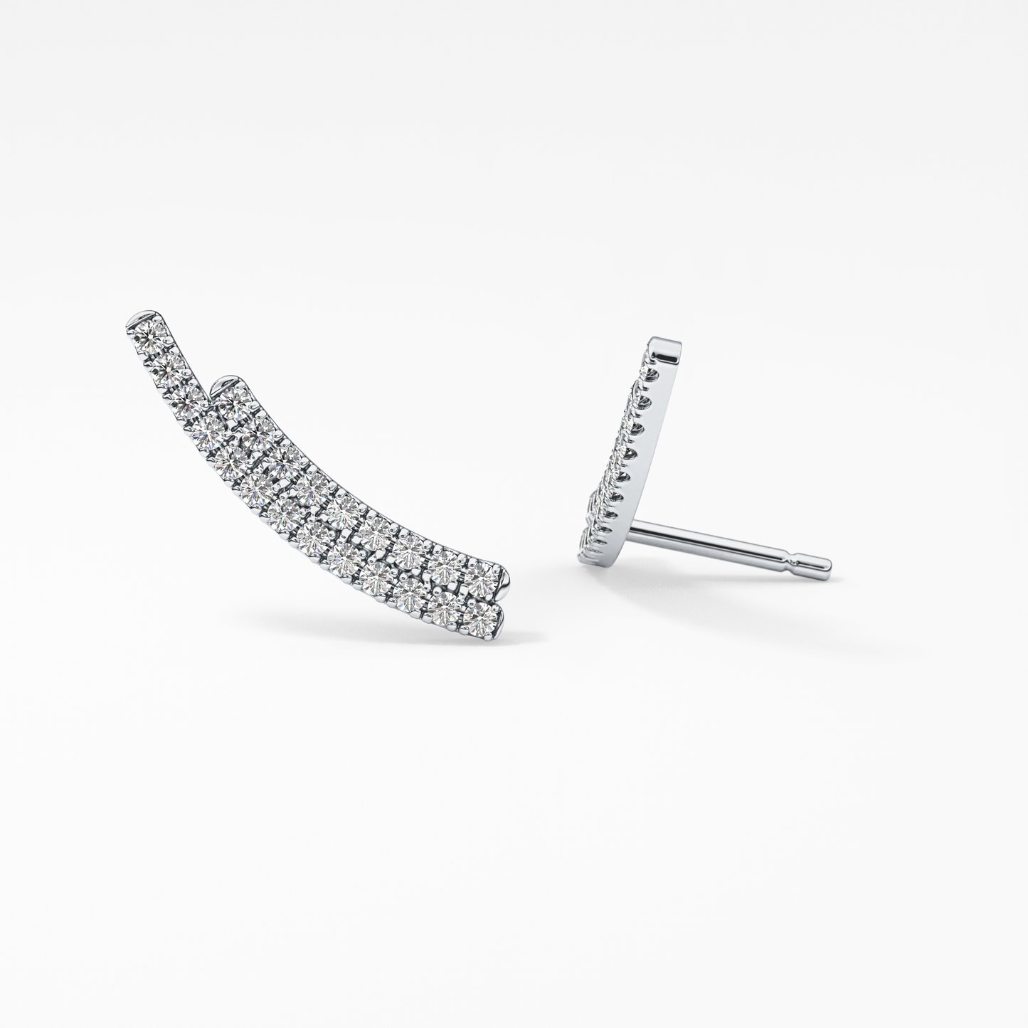 0.4 TCW Round Lab Grown Diamond Stud Earrings
