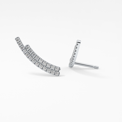 0.4 TCW Round Lab Grown Diamond Stud Earrings