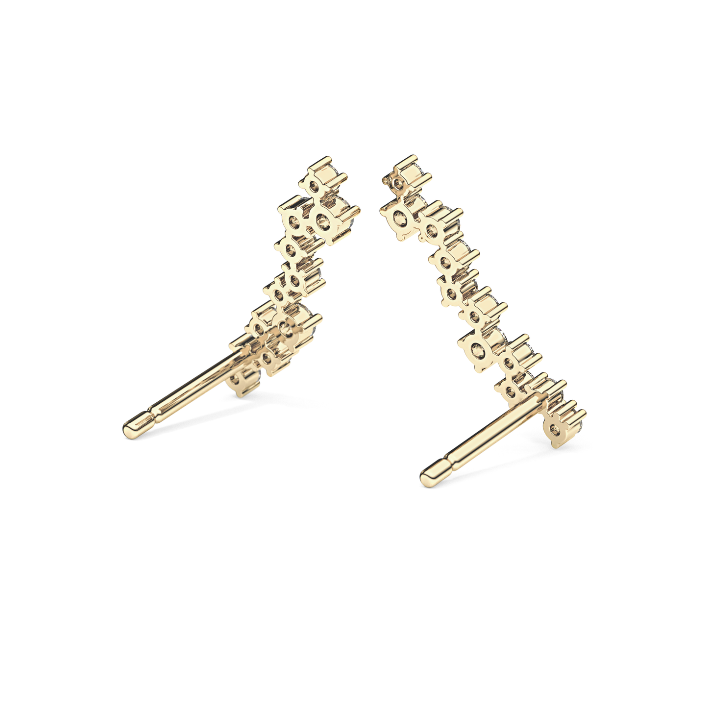 0.4 TCW Round Lab Grown Diamond Stud Earrings