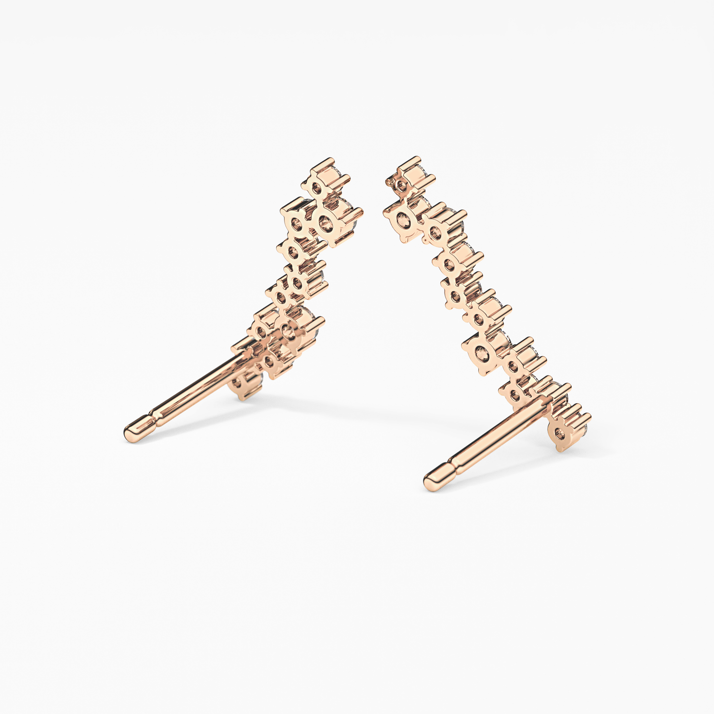 0.4 TCW Round Lab Grown Diamond Stud Earrings