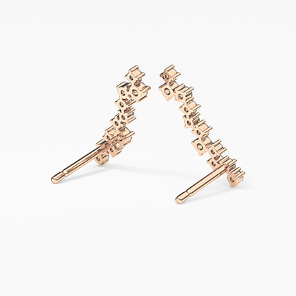 0.4 TCW Round Lab Grown Diamond Stud Earrings