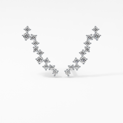 0.4 TCW Round Lab Grown Diamond Stud Earrings