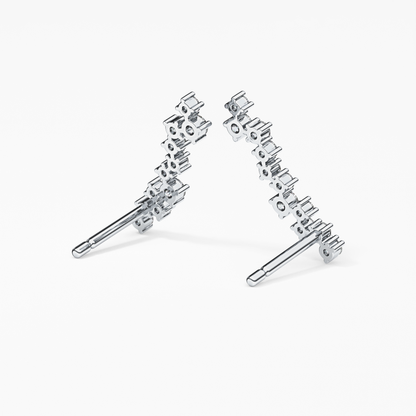 0.4 TCW Round Lab Grown Diamond Stud Earrings