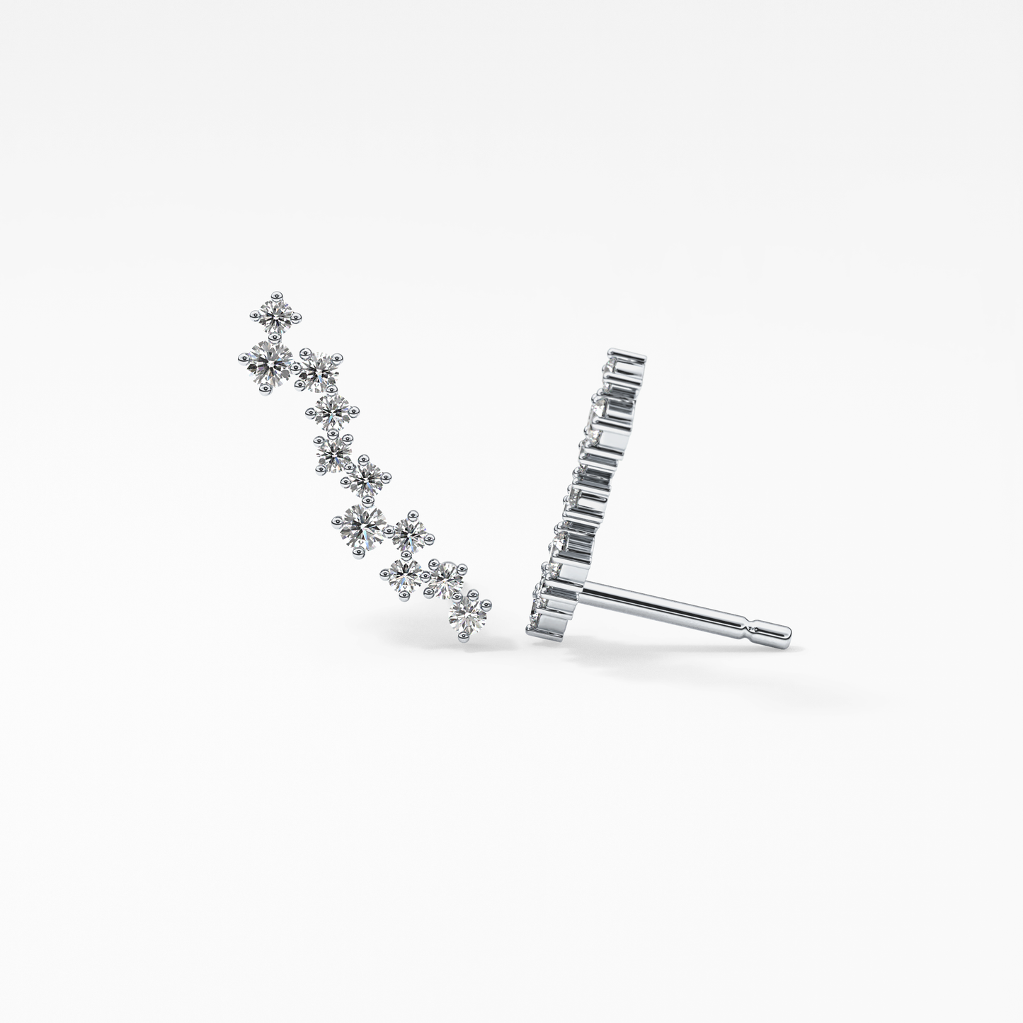 0.4 TCW Round Lab Grown Diamond Stud Earrings
